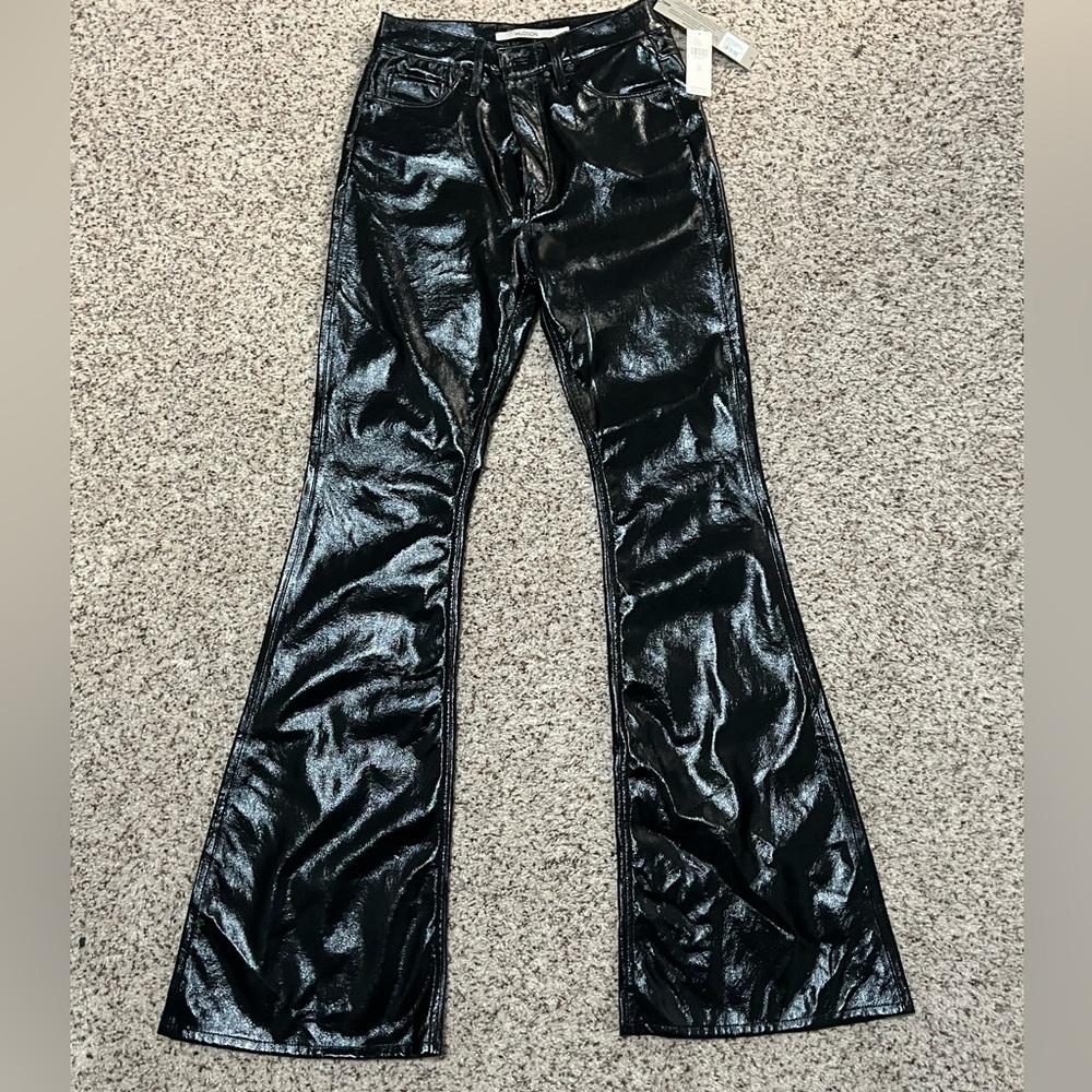 NEW Hudson Faux Leather Flares - Picture 1 of 3